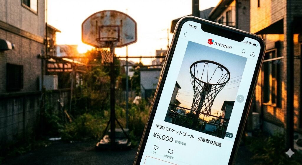バスケットゴールの処分・廃棄方法｜自治体の処分基準とメルカリ「引き取り限定」で賢く手放す全手順