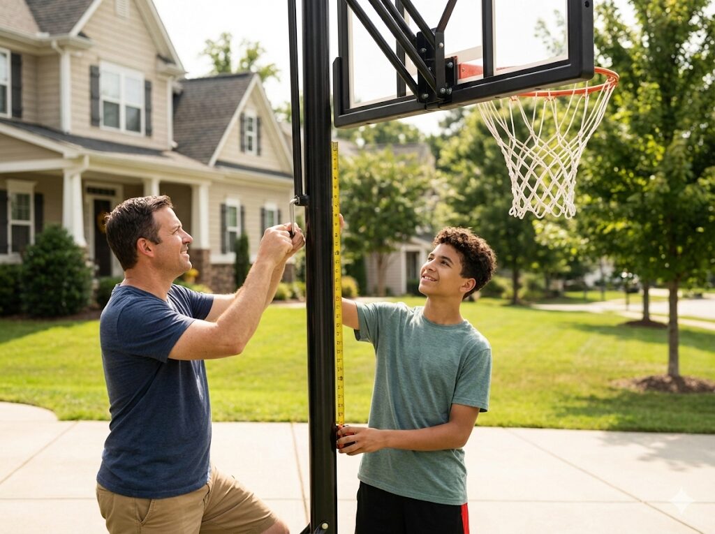 ミニバスのバスケットゴール高さは260cm｜305cmへの切り替え時期と年代別の選び方