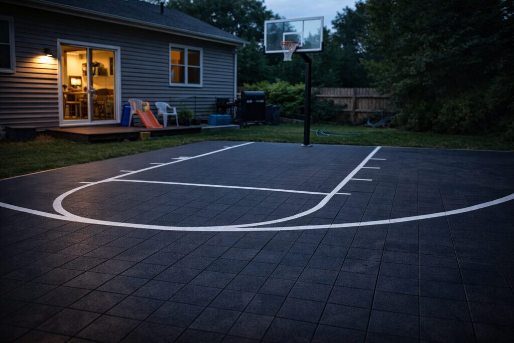 庭の土・芝生・砂利の上に直接バスケットコートは作れる？必要な「下地処理」とDIYの限界