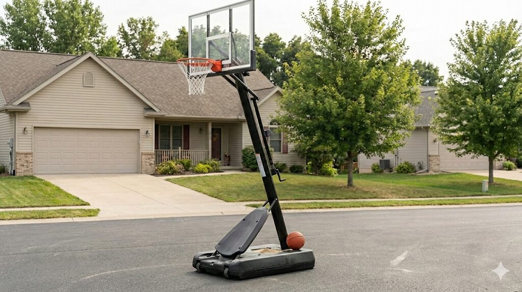 タンク式（ポータブル式）バスケットゴール