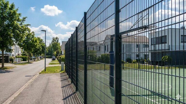 庭バスケのボール飛び出し防止フェンスは4メートルが基準｜「道路族」と言われないための境界線対策