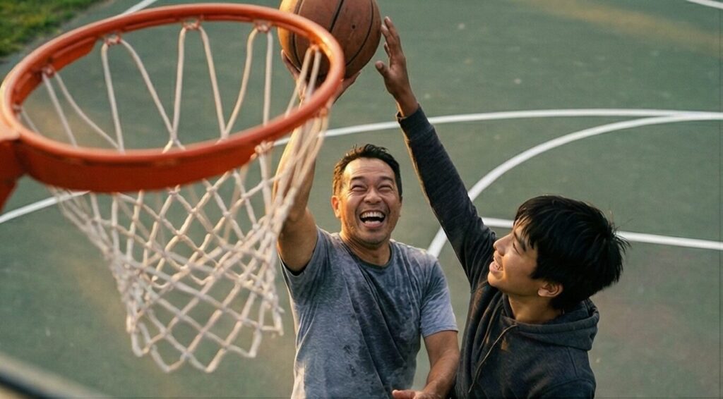 自宅コートがもたらした思春期親子の会話革命