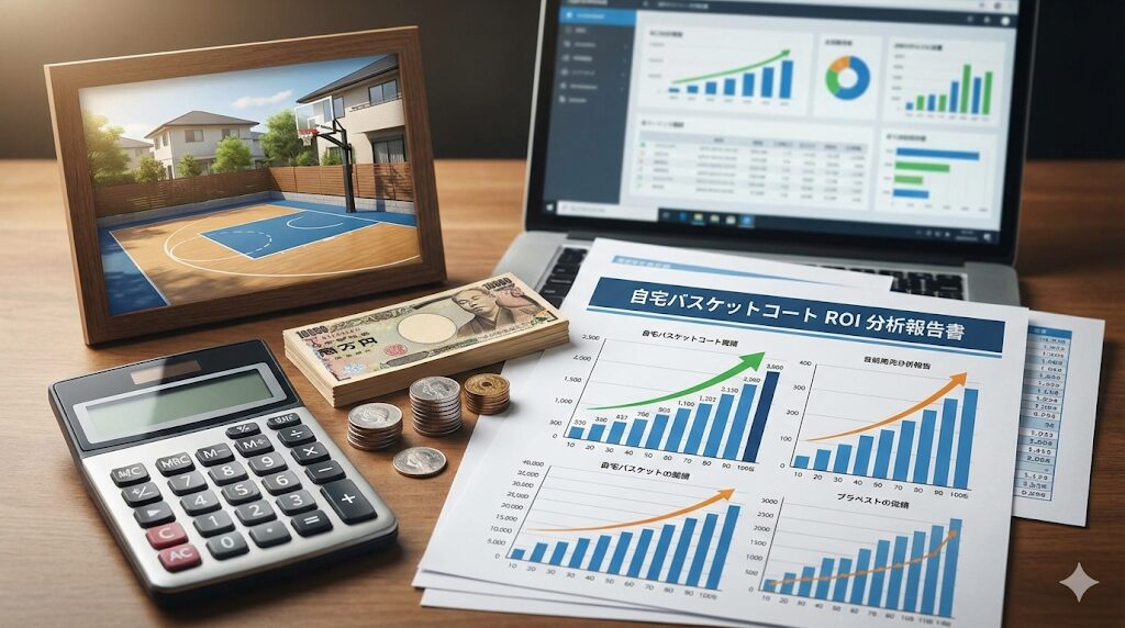 自宅バスケコートは元が取れる？レンタルコート6年分と損益分岐点を徹底比較